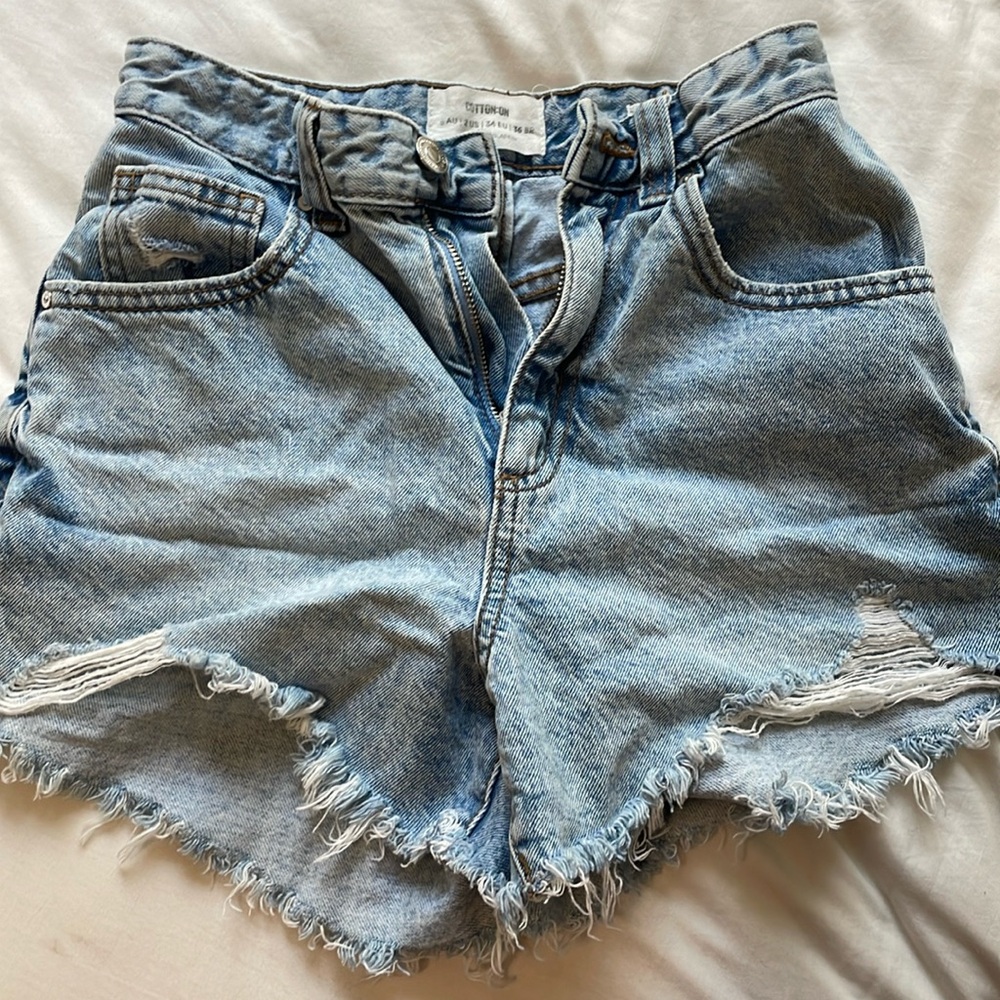 These Jean shorts are from cotton-on and are still very new.